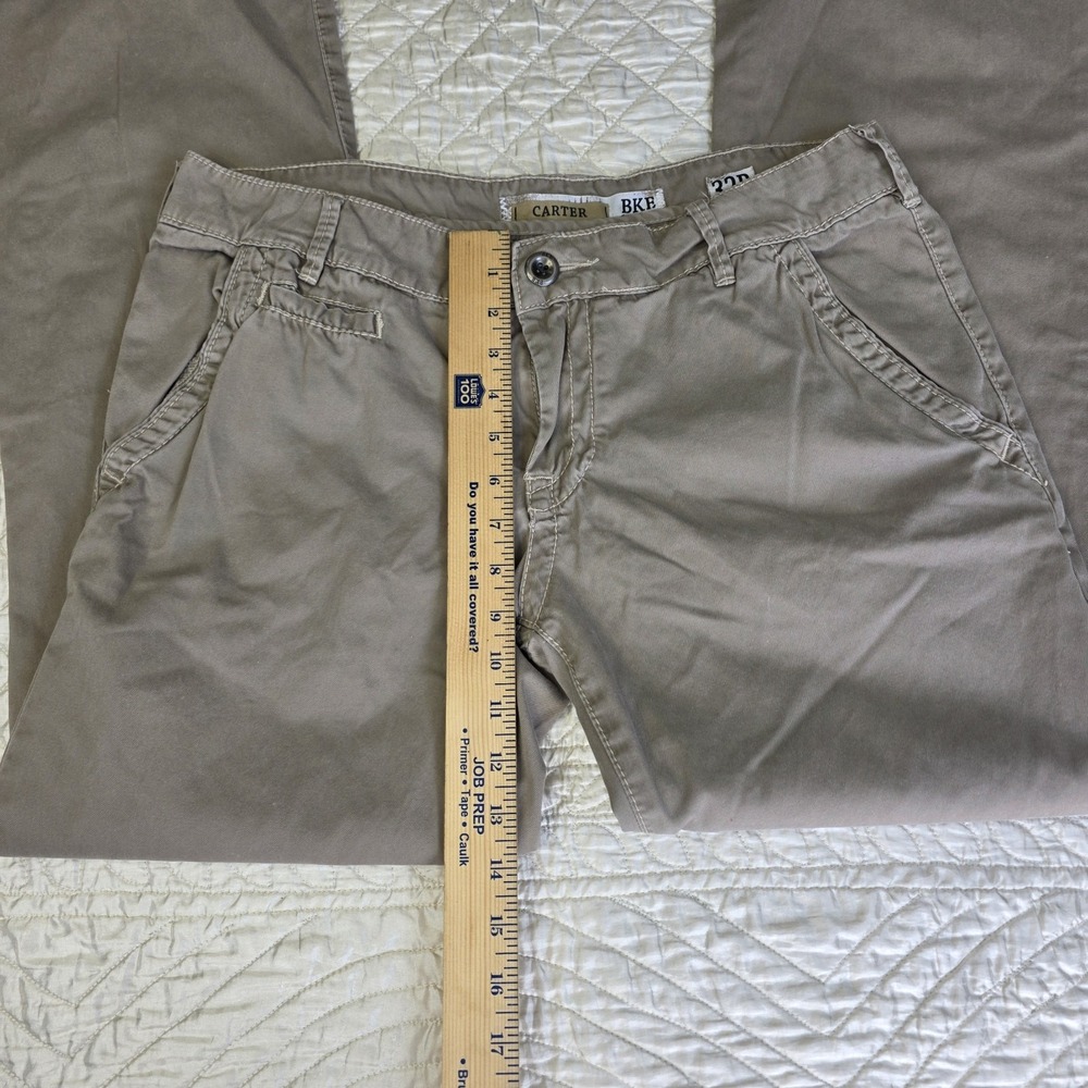 BKE Casuals Khaki‎ Pants Mens 32R Carter Straight Fit Tan - Picture 4 of 9